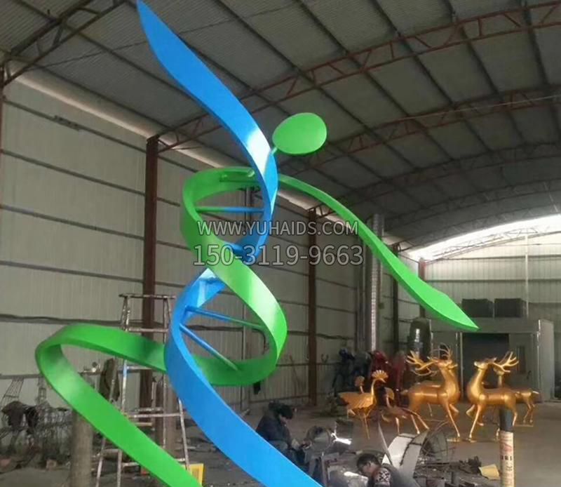 廣場(chǎng)彩色不銹鋼人物舞蹈雕塑 廣場(chǎng)彩色不銹鋼人物舞蹈雕塑