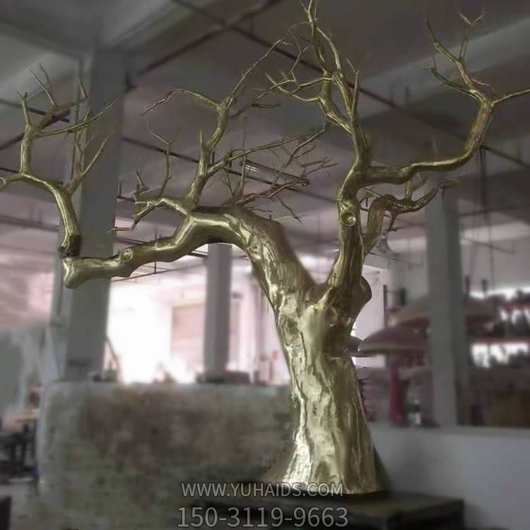 不銹鋼抽象創意園林景觀樹雕塑擺件