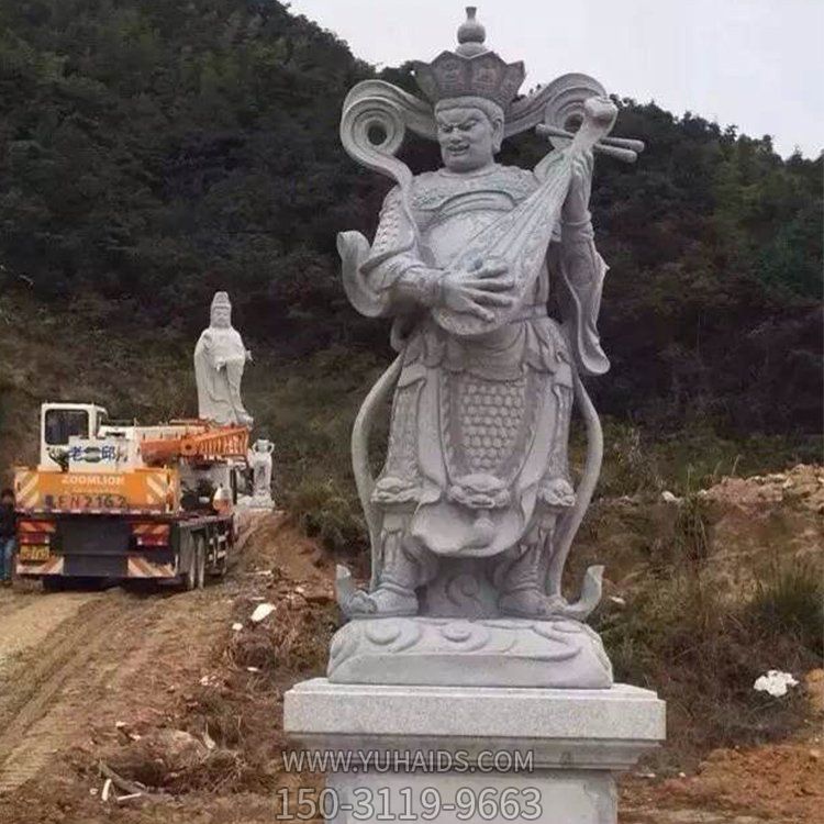 大理石石雕戶外景區景點大型四大金剛雕塑