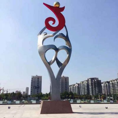 廣場(chǎng)戶(hù)外不銹鋼創(chuàng)意景觀(guān)雕塑擺件