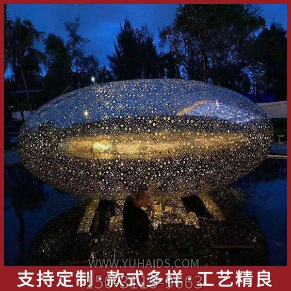 園林不銹鋼戶(hù)外大型景觀擺件雕塑