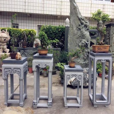 石雕花架盆景臺體院戶外 青石中式花架