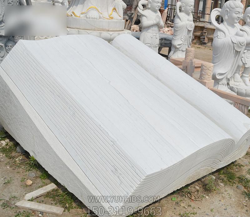 大理石公園創意書雕塑