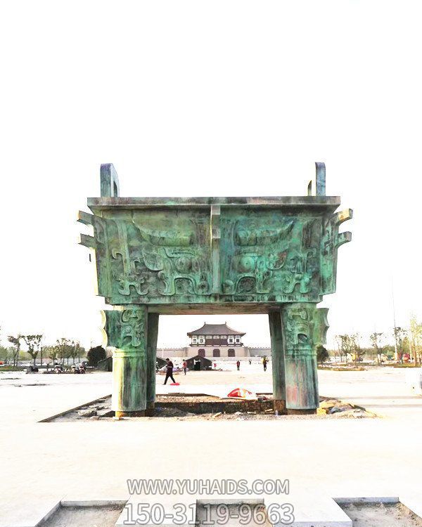 戶外景區大型青銅器 鼎雕塑