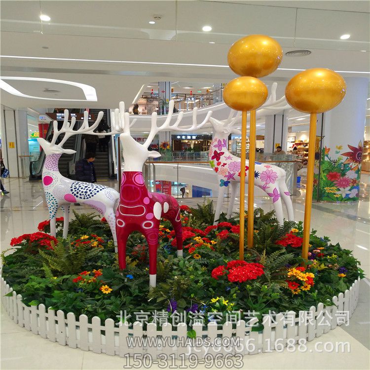 商場(chǎng)DP點(diǎn)展示美陳設(shè)計(jì)制作DP點(diǎn)玻璃鋼蘑菇雕塑開(kāi)業(yè)美陳制作廠家_17806