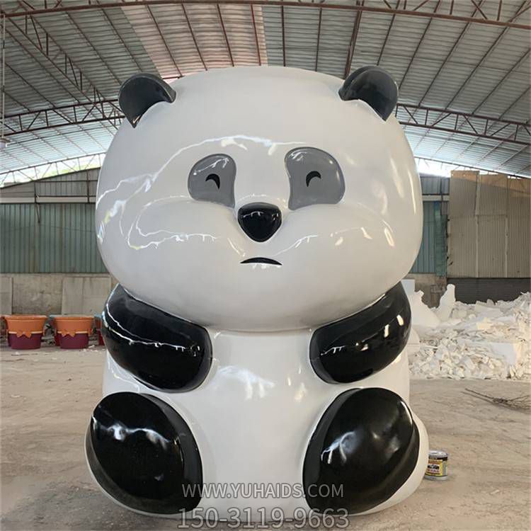 商場動(dòng)物園玻璃鋼卡通彩繪 戶外園林公仔雕塑擺件