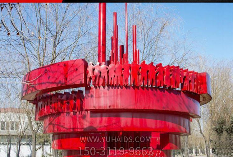 公園創意不銹鋼空心信號塔景觀雕塑