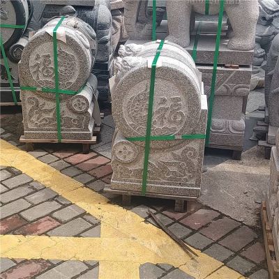 大理石石雕戶外園林青石石雕抱鼓石雕塑