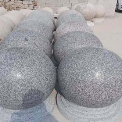 花崗巖石球，阻車石墩子