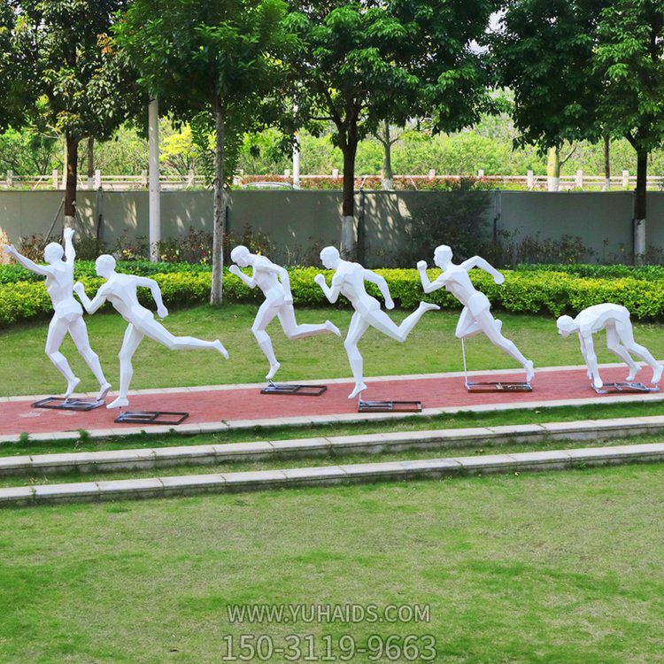 玻璃鋼跑步人物雕塑