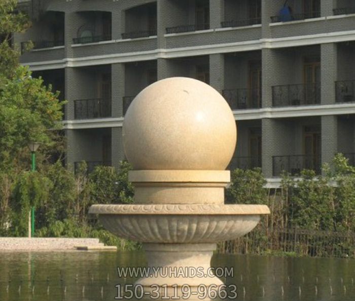 公園景觀小型風水球噴泉石雕雕塑