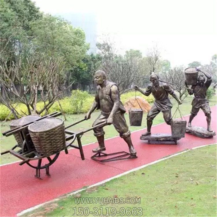 玻璃鋼仿銅創意園林城市民俗小品景觀擺件雕塑