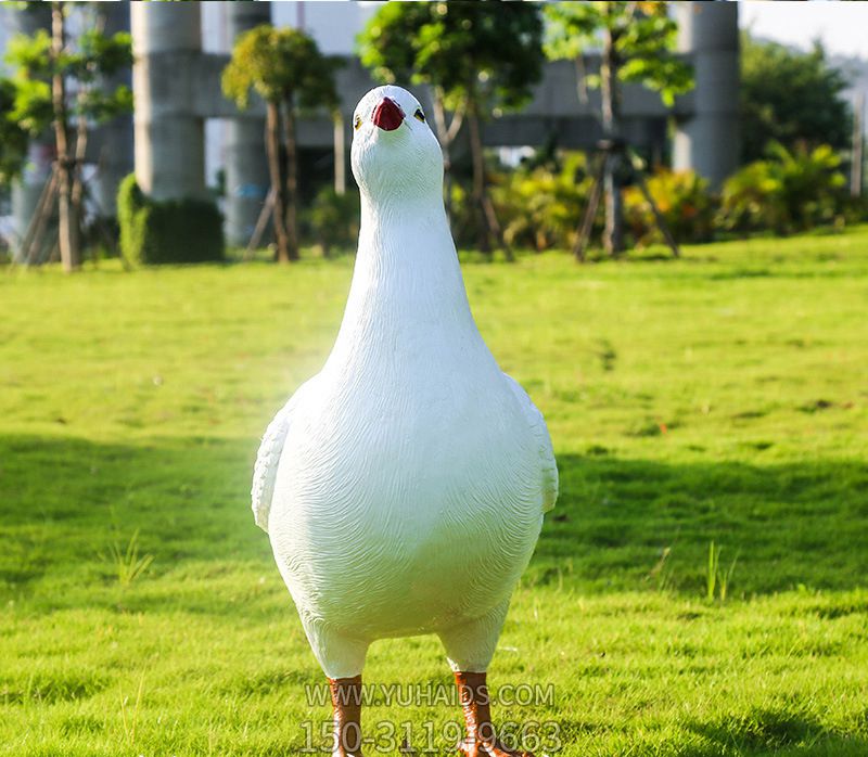 玻璃鋼花園擺件仿真鴿子樹(shù)脂雕塑庭院裝飾房頂小件戶外陽(yáng)臺(tái)布置擺設(shè)屋頂