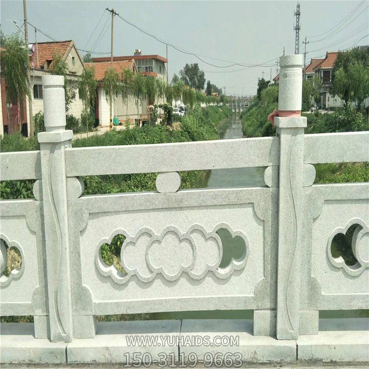 城鎮大理石石雕創意河道圍欄雕塑