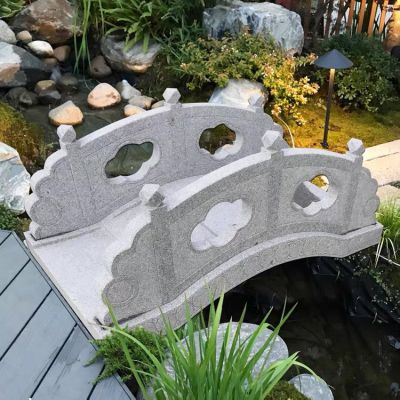 花崗巖石雕小橋，園林造景流水橋
