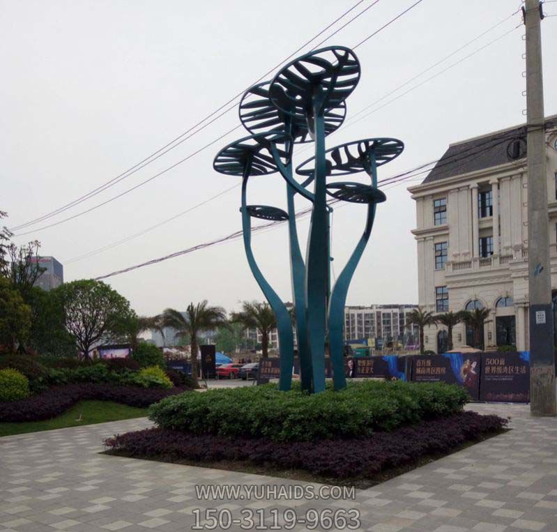 旅游景區創意不銹鋼抽象樹雕塑