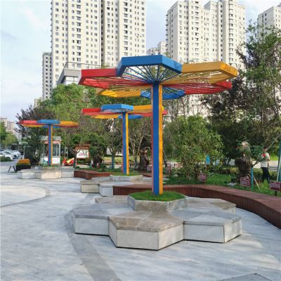 鐵藝亭子，廣場休息亭