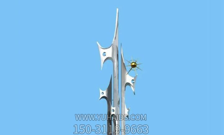 超越雕塑-城市不銹鋼企業超越雕塑