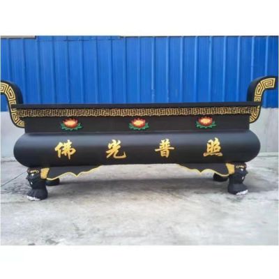 寺廟長方形祈福納福上香銅香爐