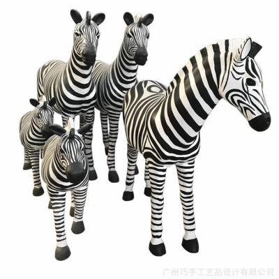 玻璃鋼仿真動物斑馬雕塑