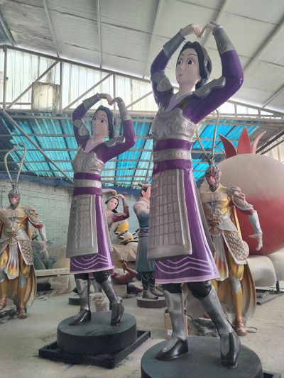 3米高殷夫人玻璃鋼雕塑