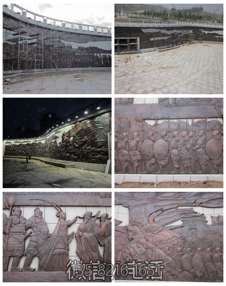 楊家將系列鍛銅浮雕壁畫