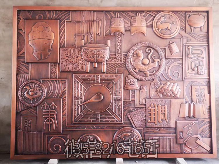 中國傳統文化浮雕背景墻