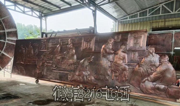 "望聞問切"中醫主題文化浮雕壁畫