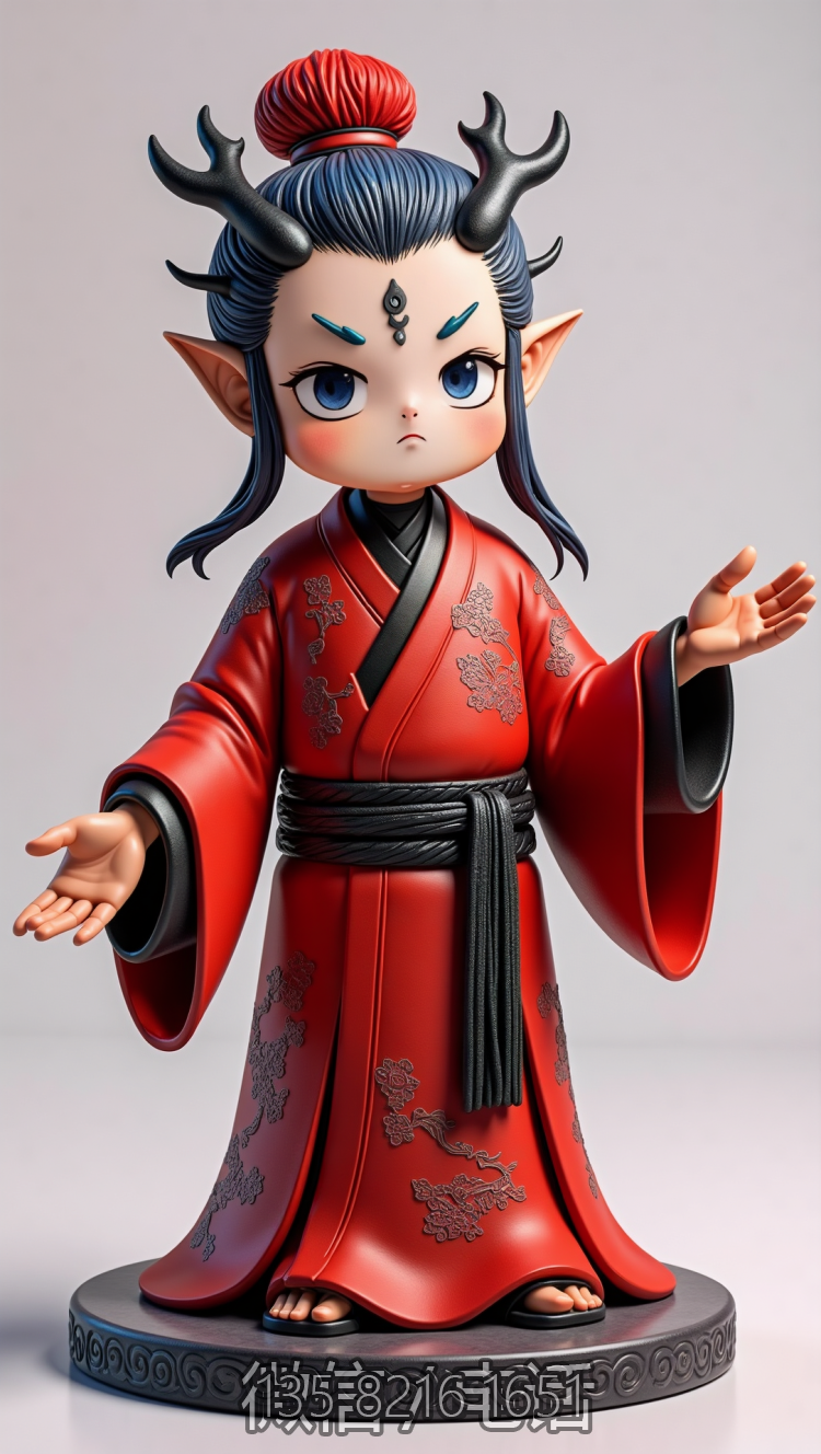 Q版卡通敖丙雕塑