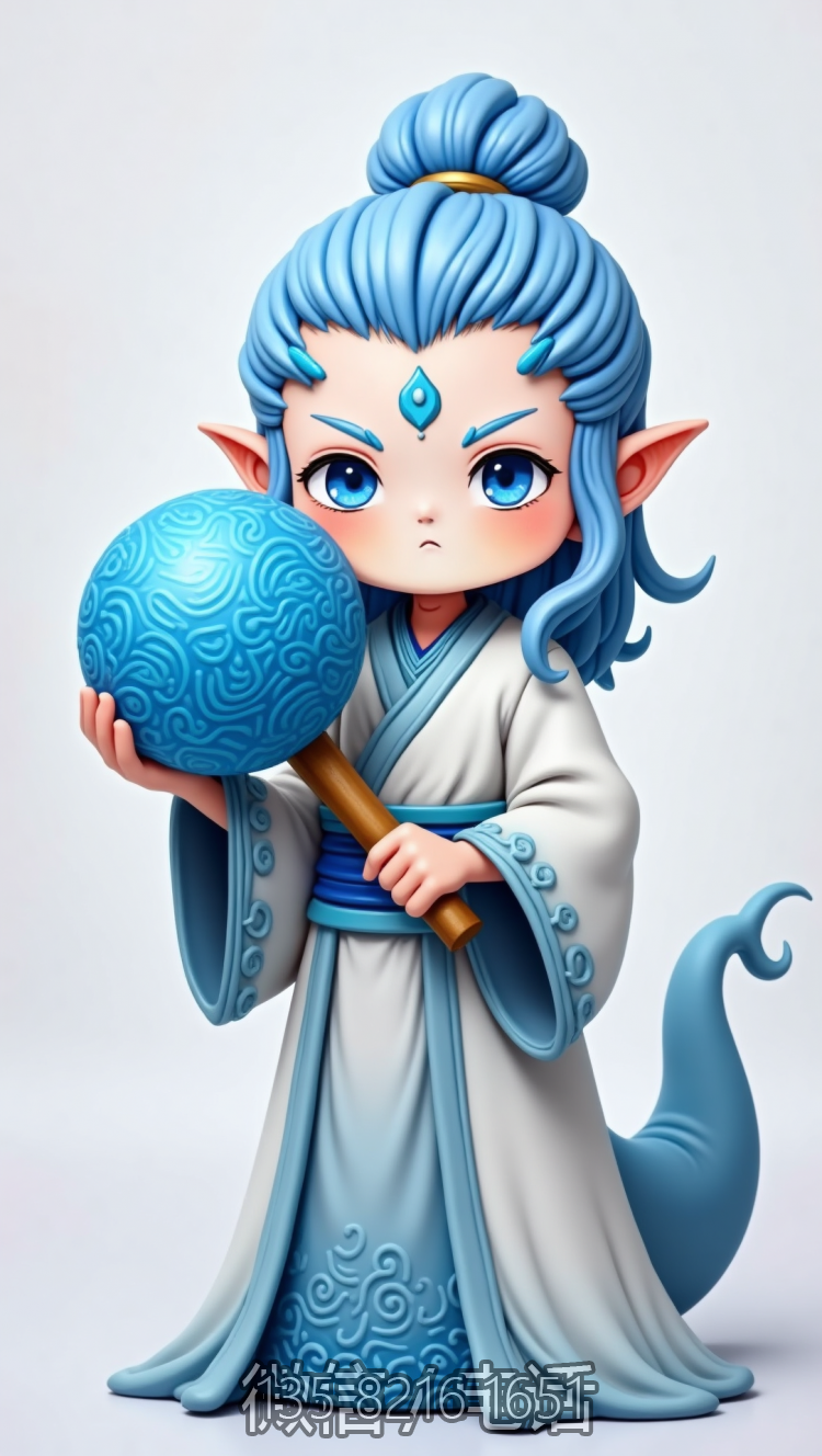 Q版卡通敖丙雕塑