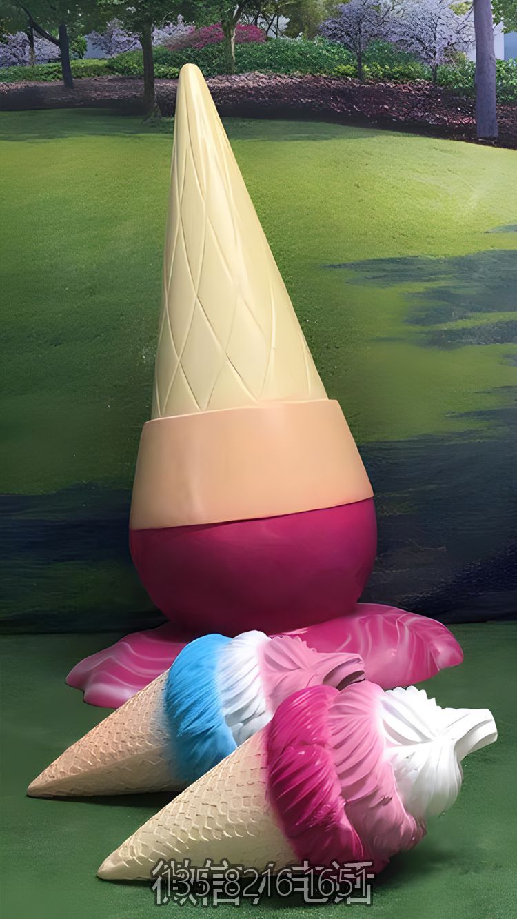 玻璃鋼雪糕冰淇淋仿真美陳雕塑擺件