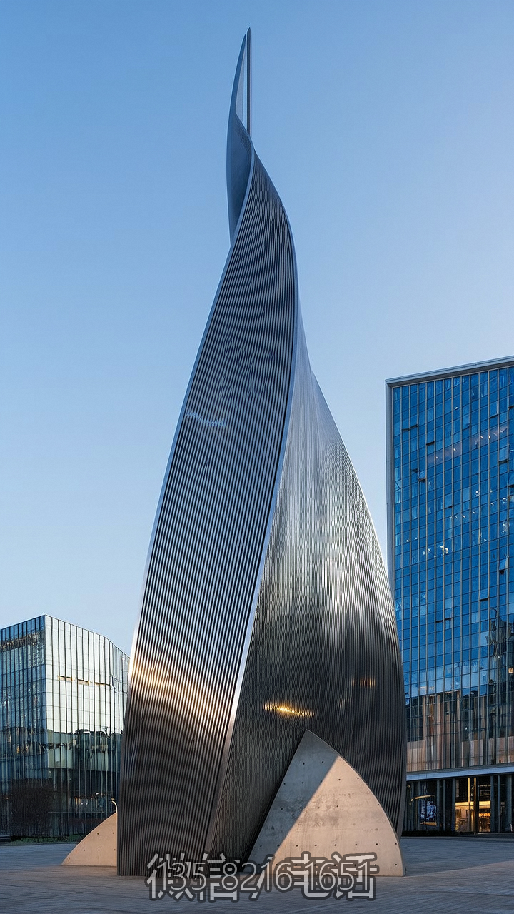 創意不銹鋼避雷針景觀雕塑