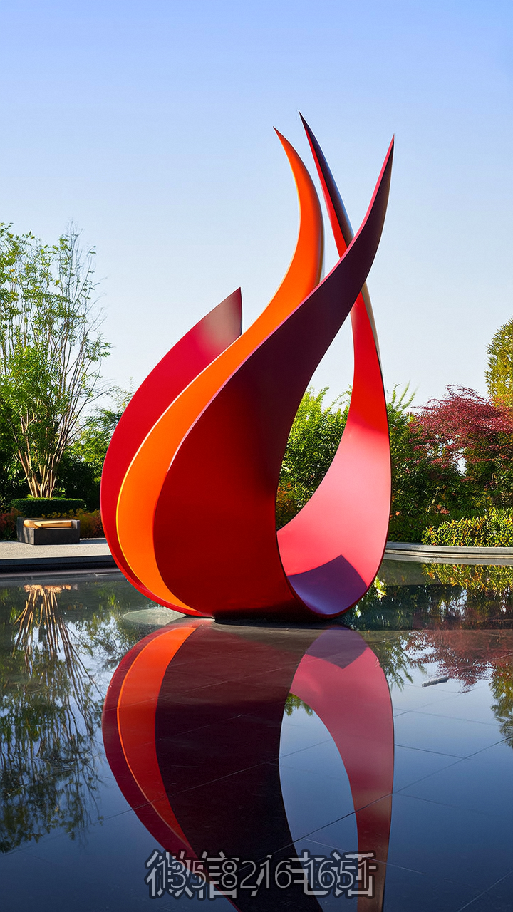 抽象孔雀不銹鋼藝術景觀雕塑