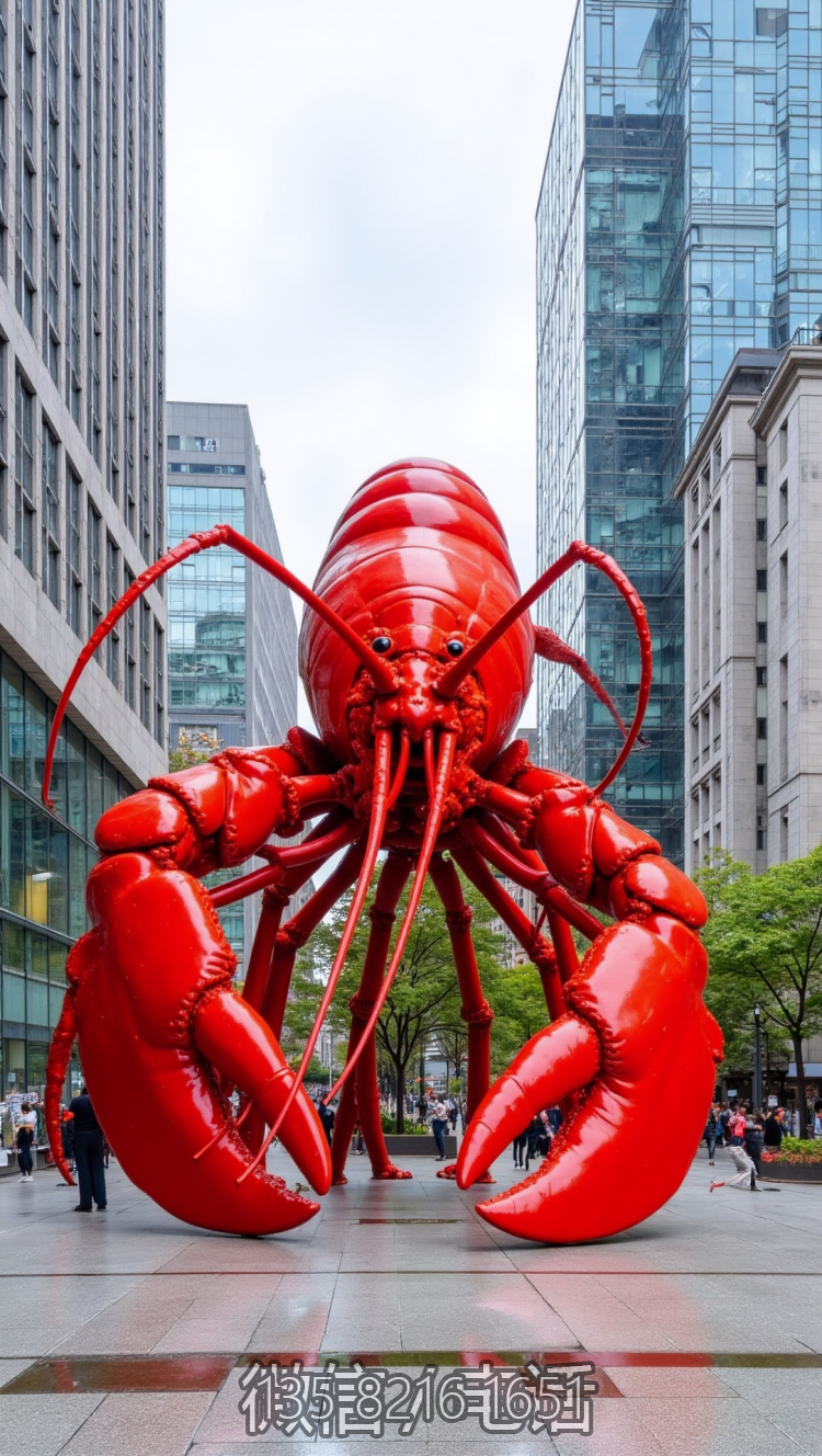 大龍蝦不銹鋼雕塑