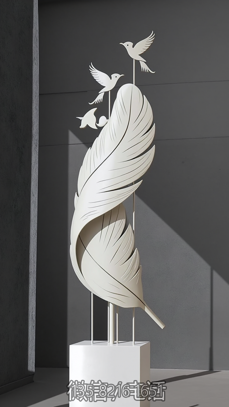 賓館酒店羽毛藝術(shù)裝飾雕塑