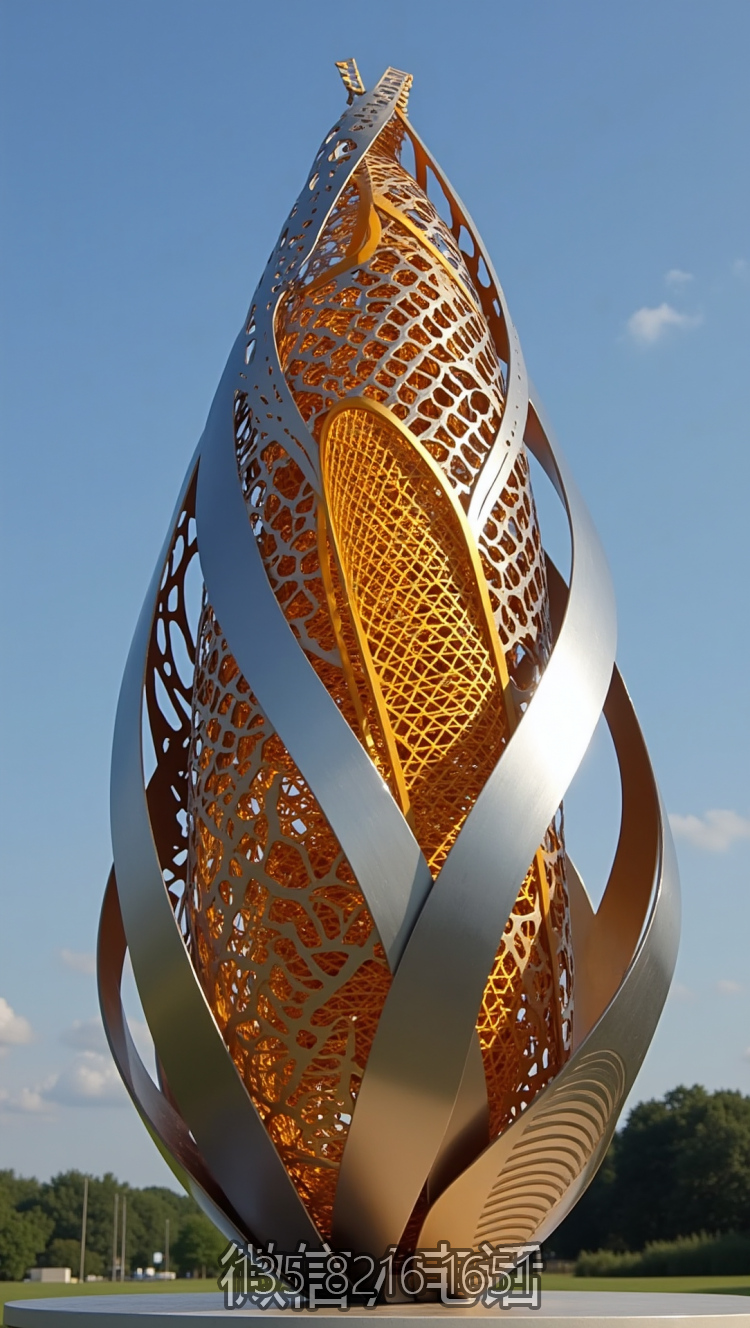 創(chuàng)意不銹鋼包谷（玉米）景觀(guān)雕塑