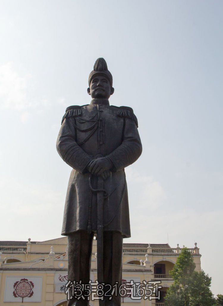 大型戶外商場擺放偉人孫中山青銅雕塑