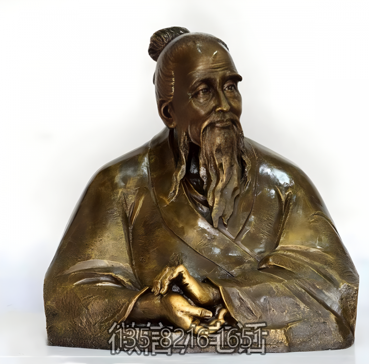 玻璃鋼樹脂名醫景觀中醫定制扁鵲雕塑