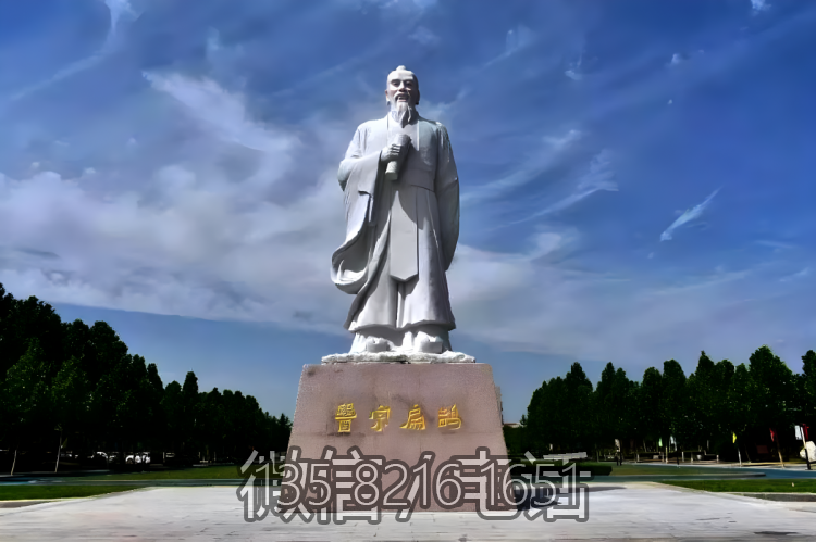 定制大型名人大理石石雕名醫扁鵲雕像