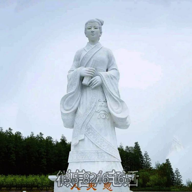 景區園林歷史名人古代著名美女漢白玉石雕息夫人雕塑