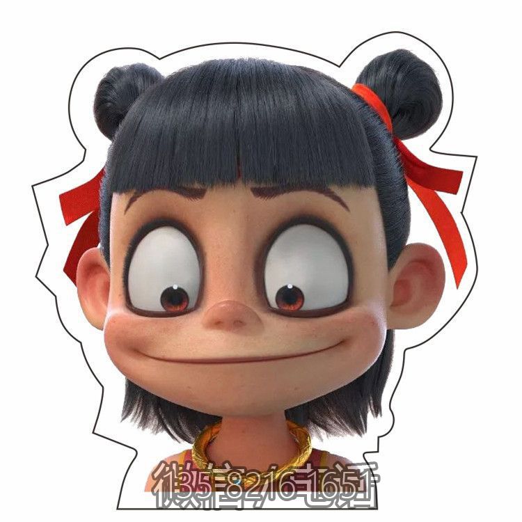 網紅魔童降世哪吒雕塑，樹脂玻璃鋼卡通人物雕塑