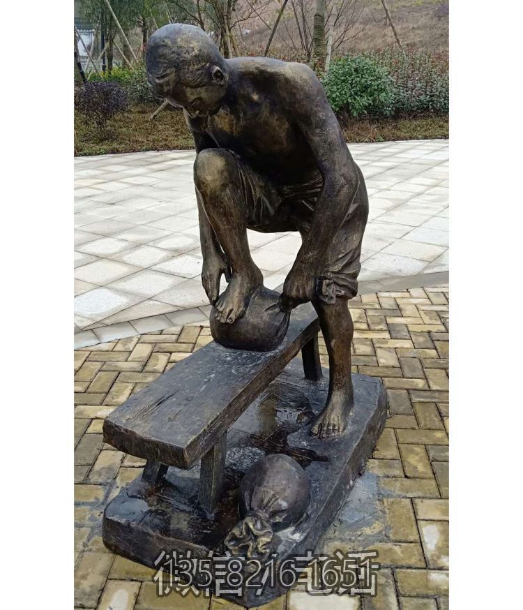 茶文化包揉的人物雕塑