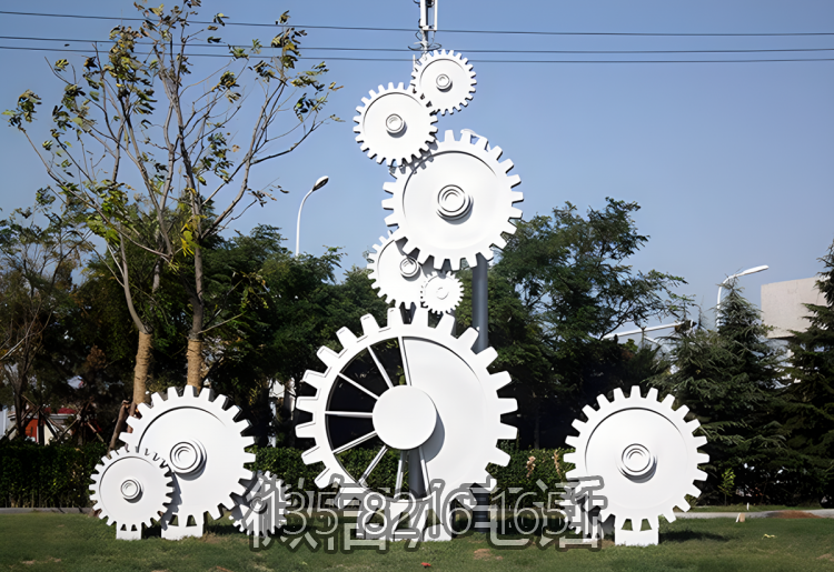 不銹鋼齒輪雕塑