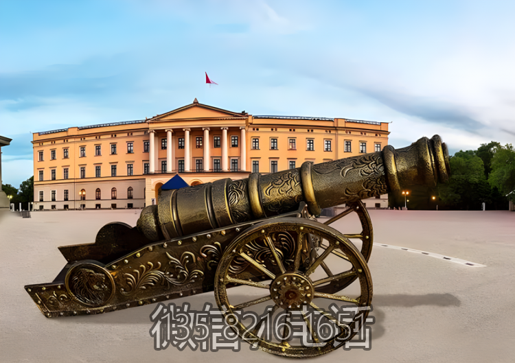 玻璃鋼仿銅大炮雕塑