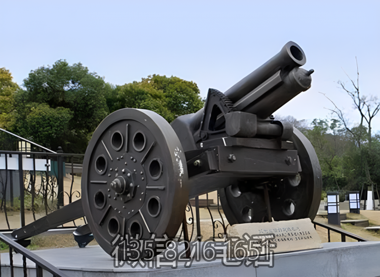 鑄銅大炮雕塑