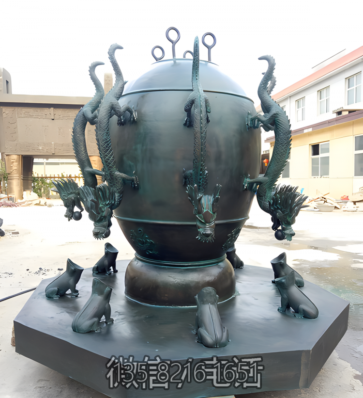 地動儀鑄銅雕塑