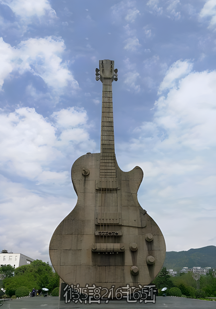 大型吉他景觀雕塑