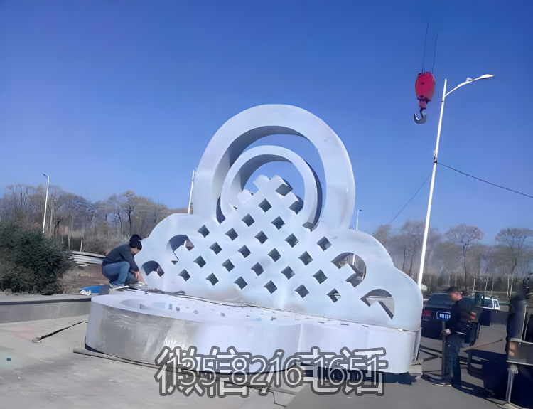 不銹鋼中國結造型雕塑
