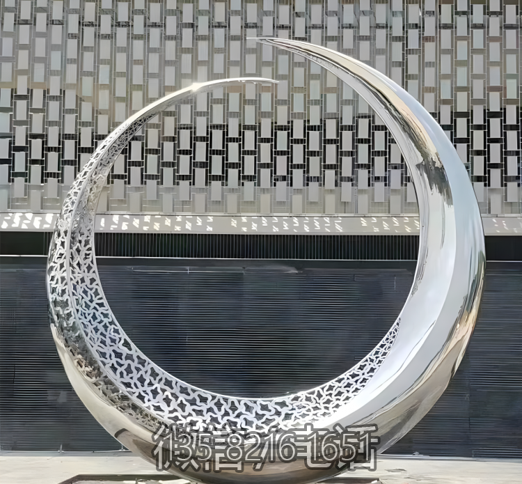 圓環雕塑-戶外不銹鋼鏤空創意圓環雕塑 圓環雕塑-戶外不銹鋼鏤空創意圓環雕塑