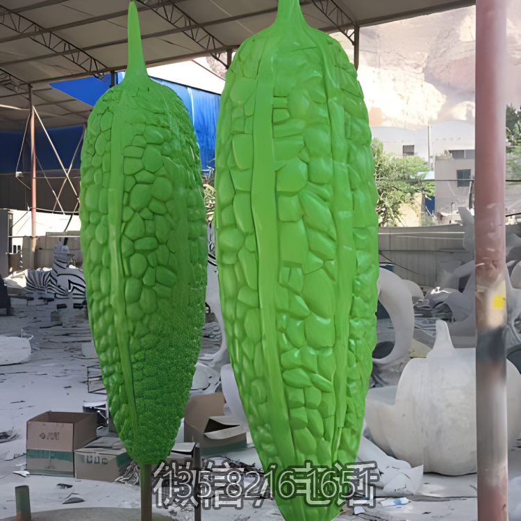 玻璃鋼仿真苦瓜雕塑